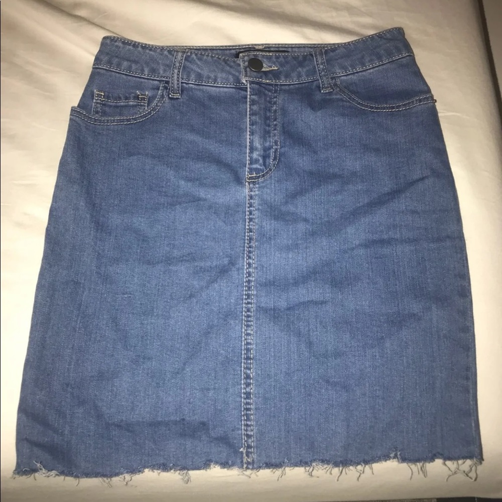 forever 21 denim skirt